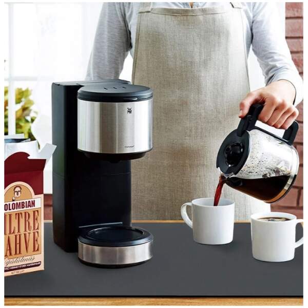 Koffiemat,Super Absorberende Afwasmat Antislip koffiemat Afdruipmat geschikt voor onder koffiezetapparaat, koffiemachine, koffiebarmatten Accessoires voor koffiebars (Donkergrijs, 30x50cm