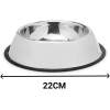 Afbeelding van Yummie® Voerbak / Drinkbak voor Hond en Kat - RVS met Antislip - ø 22CM - 784b 51be 4a3e b91a 7b384cdce898