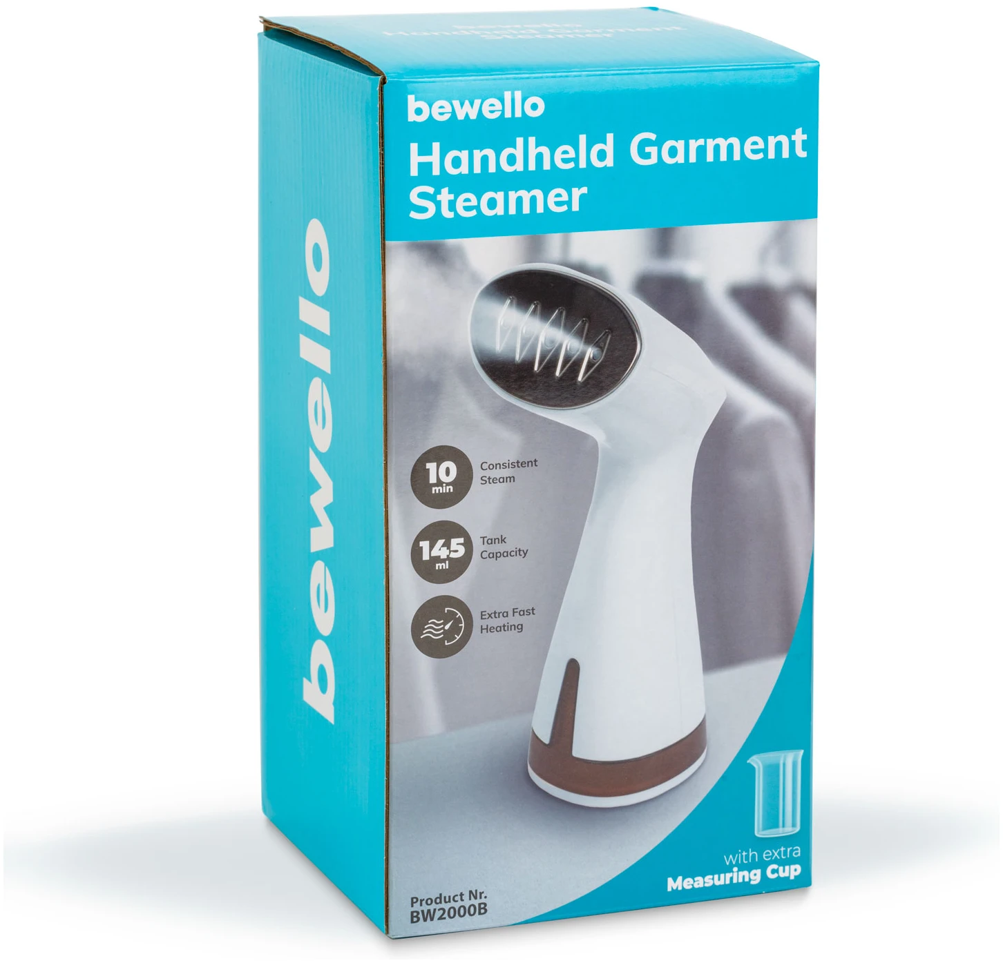 Afbeelding van Bewello - Kledingstomer - Handstomer Kleding - Stoomreiniger Stoomapparaat - Draagbare Handstomer op