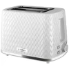 Afbeelding van Toaster Broodrooster Retro - Wit - Vintage Geroosterd brood Toaster - met Cool Wall, Ontdooi en Opwarmfunctie