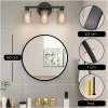Afbeelding van HSXL - Spiegels - Luxe Ronde Spiegel Zwart - 60 cm Groot - Grote Wandspiegel 60cm Rond met Zwarte Rand -