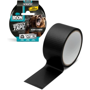 Afbeelding van Bison - Grizzly Duct Tape - Super Sterk - Verstevigd materiaal - Zwart - 10 meter - Waterbestendig /
