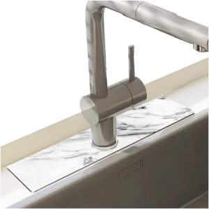 Afbeelding van HSXL - Diatomiet Mat voor Kraan - Gootsteen - Droogmat - Afdruip - Keuken - Kraanmat - Antislip - 38x10CM -