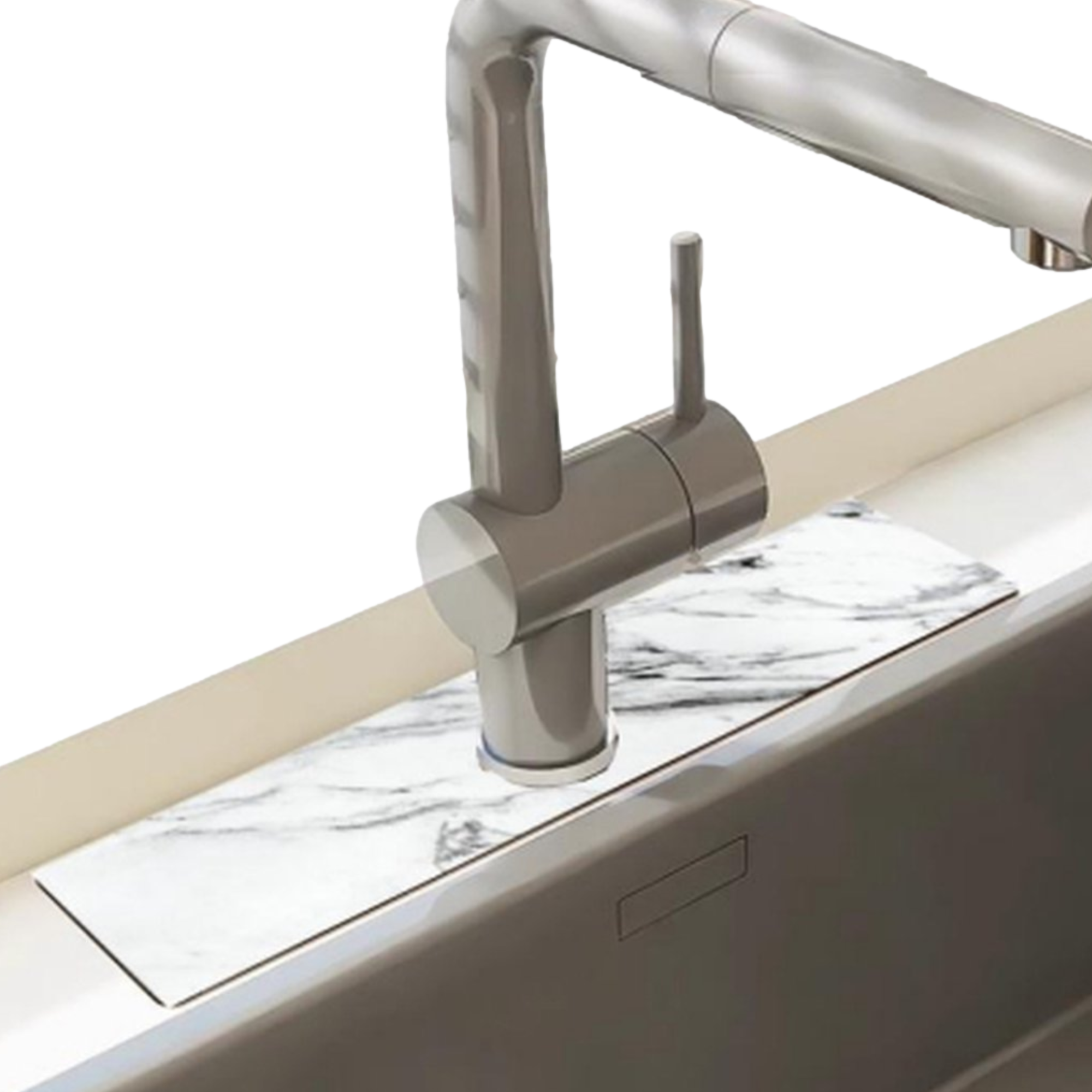 Afbeelding van HSXL - Diatomiet Mat voor Kraan - Gootsteen - Droogmat - Afdruip - Keuken - Kraanmat - Antislip - 38x10CM -