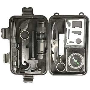 Afbeelding van Survival Kit - Bushcraft Kit - Outdoor Noodpakket - Camping Set - Overleving Kit - Inclusief Opbergcase -