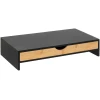 Afbeelding van 5Five Bava Computerscherm ondersteuning - Monitor Verhoger met Lade - 47x25x10cm - Zwart - 836c 6e7f 45db