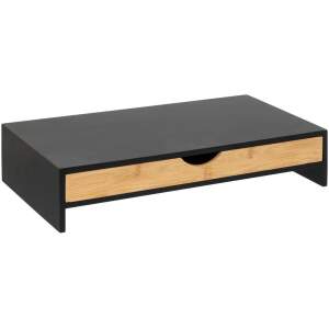 Afbeelding van 5Five Bava Computerscherm ondersteuning - Monitor Verhoger met Lade - 47x25x10cm - Zwart - 836c 6e7f 45db