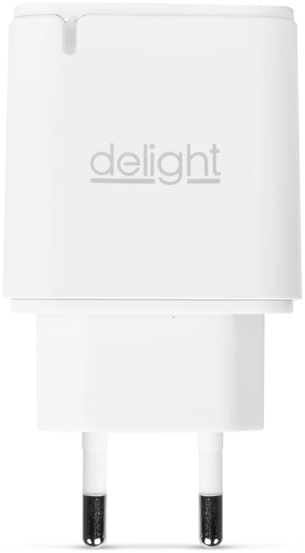 Afbeelding van Dubbele USB Stekker Oplader met 2 poorten PD20W - Wit - Snellader - USB A & USB C Lader - Oplaadblok -