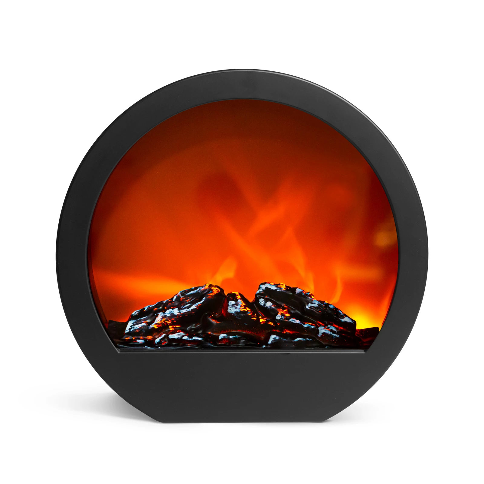 Afbeelding van Bewello - Mobiele Elektrische Sfeerhaard voor op een schouw of tafel - Open Haard met LED-vlameffect - werkt