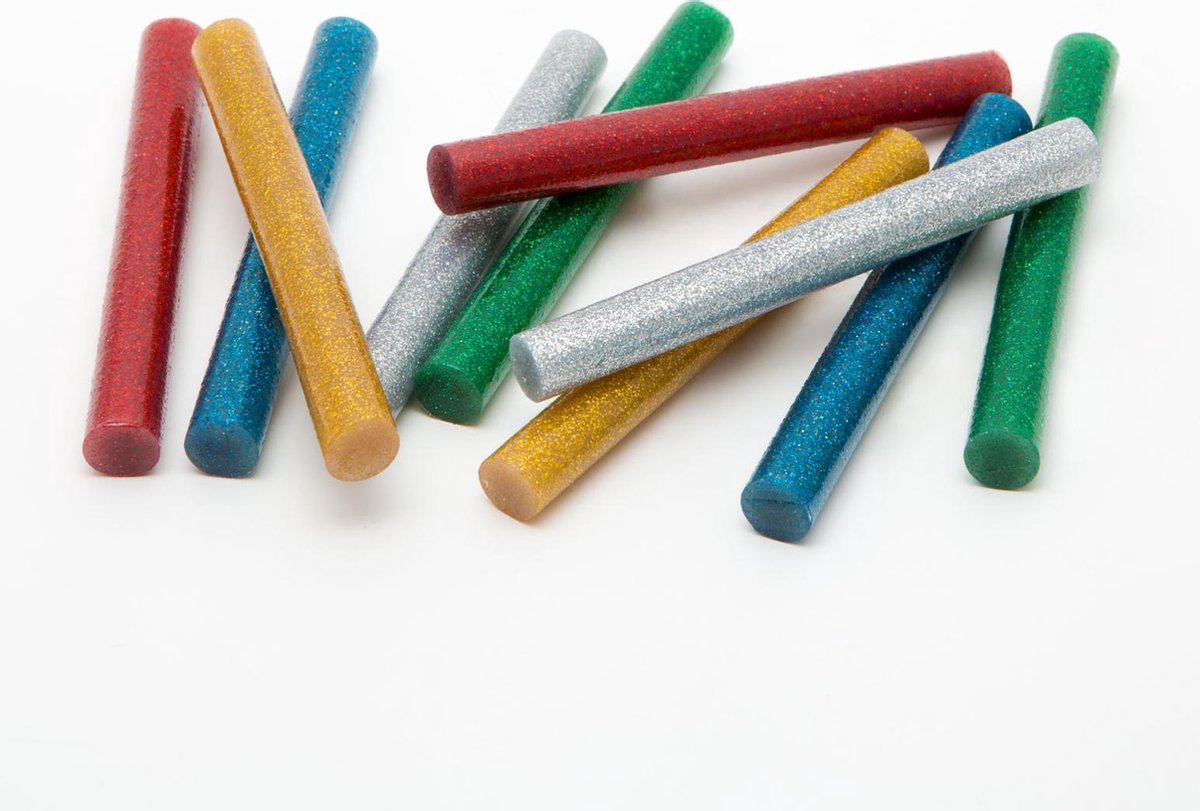 Afbeelding van Handy - Lijmpistool Vullingen Glitter - Lijmpatronen 11MM Rond - 100MM Lang - Lijm Patronen voor Lijmpistool