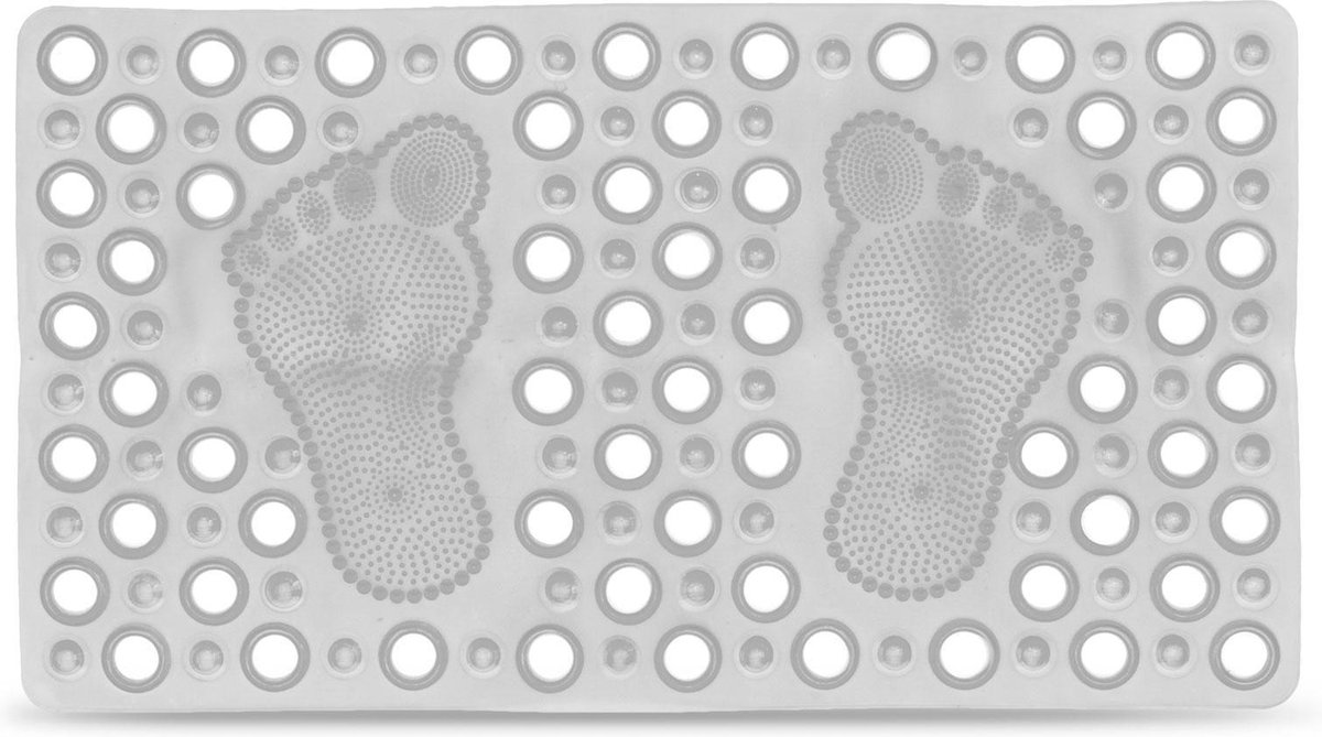 Afbeelding van Antislip Douchemat Douche cabine Mat voor in bad - Transparant - Anti Slip badmat - 70x40CM - Mat voor in de