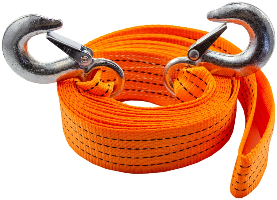 Afbeelding van Sleepkabel Fluoriserend - 6500kg - 6,5 ton - 4 meter - Sleepband met 2 haken - Afsleepkabel - 8842 68c9 4f2a