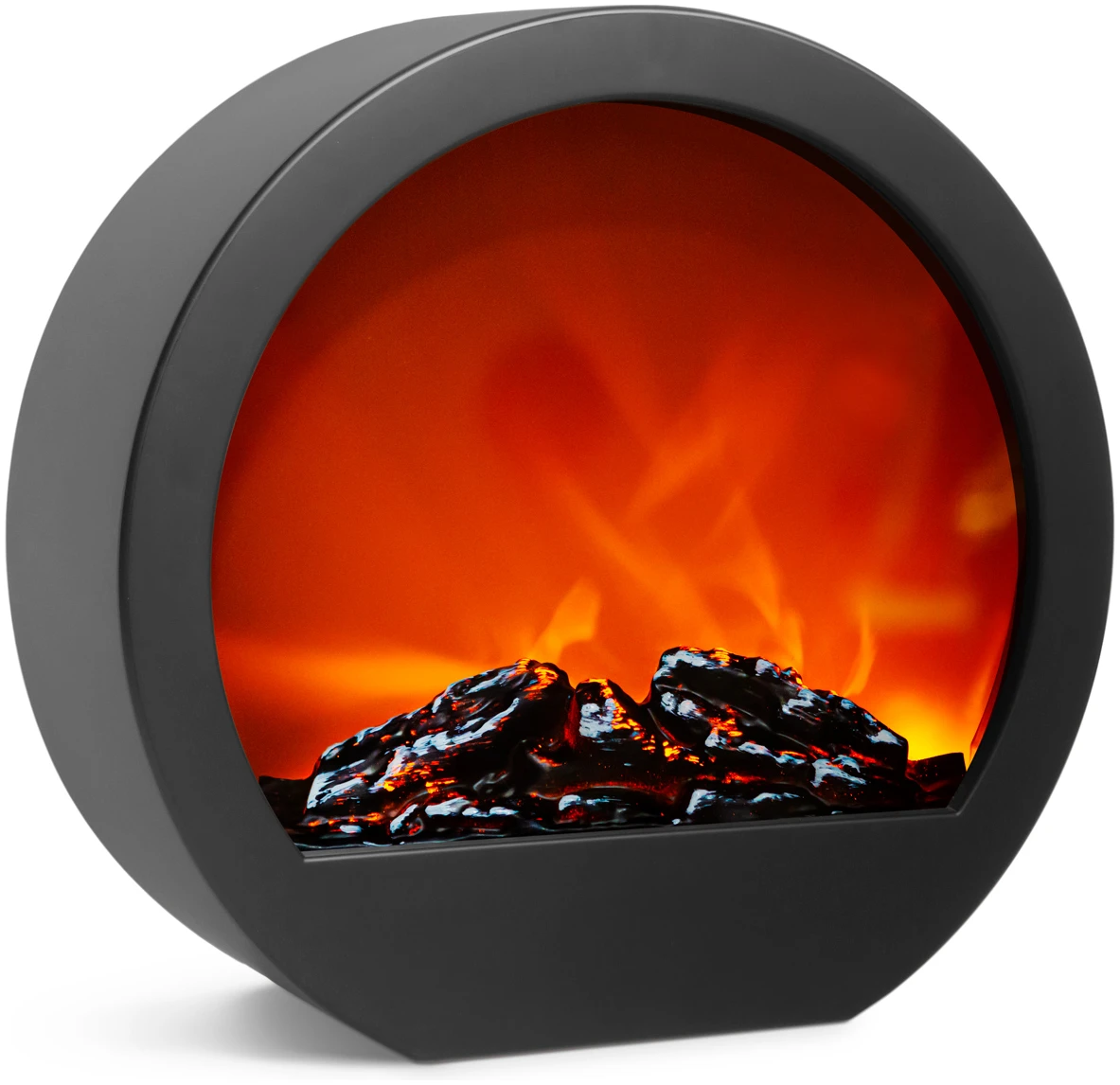 Afbeelding van Bewello - Mobiele Elektrische Sfeerhaard voor op een schouw of tafel - Open Haard met LED-vlameffect - werkt