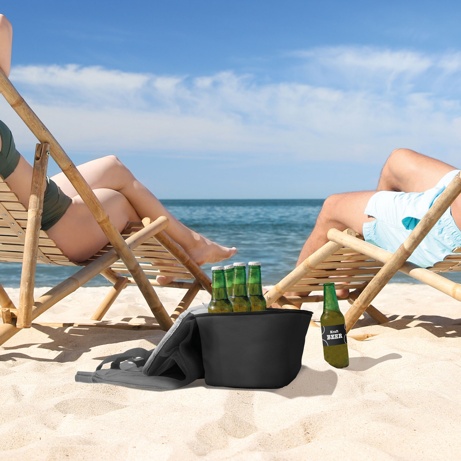Afbeelding van Strandtas - Grote Strand Tas met Koelvak - Zwart - 45 x 43 x 15 cm - 8916 e6d1 4735 9cd2 9fde73ccae02