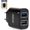 Afbeelding van Dubbele USB Stekker Oplader met 2 poorten - Zwart - Snellader - 5 V - 2.4 A - BPK - 8ab4 a298 4079 95d2
