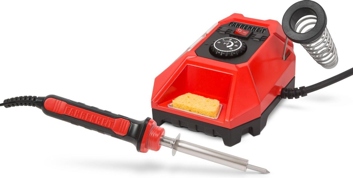 Afbeelding van Complete Soldeerset - Soldeerbout met Soldeerstation inclusief Tin & Spons - Instelbare Temperatuur -