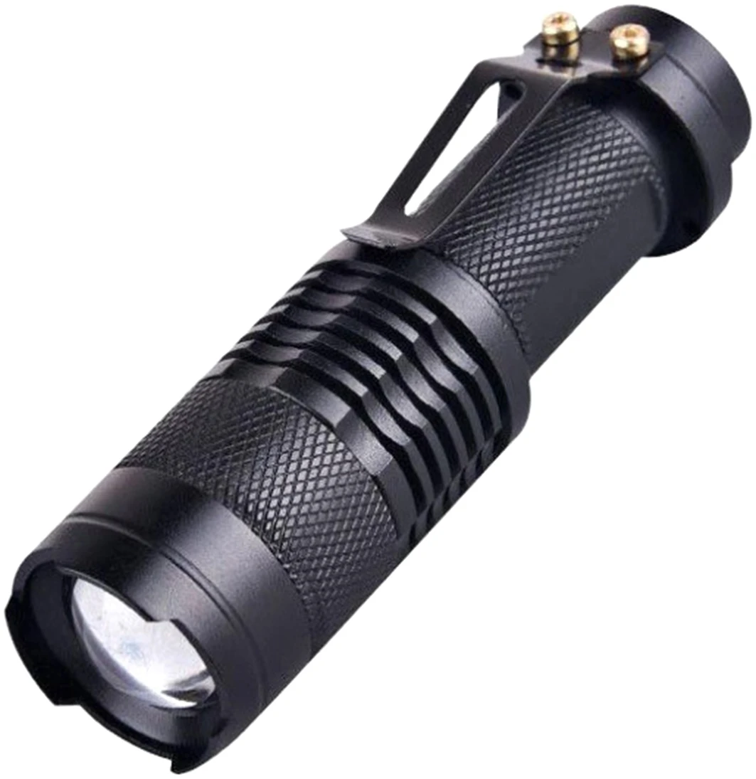Afbeelding van UV Zaklamp met Oplader en Batterij en Opbergcase - IPX4 Waterdicht - 5W - ZOOM Functie - Geld Tester - Sporen