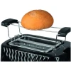 Afbeelding van Toaster Broodrooster Retro - Zwart - Vintage Geroosterd brood Toaster - met Cool Wall, Ontdooi en