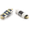 Afbeelding van Carguard - Set (2x) 31 mm (C5W) LED Festoon Lamp - Autolampen Buislamp - Canbus CAN135 - 350lm 3W 6000K -