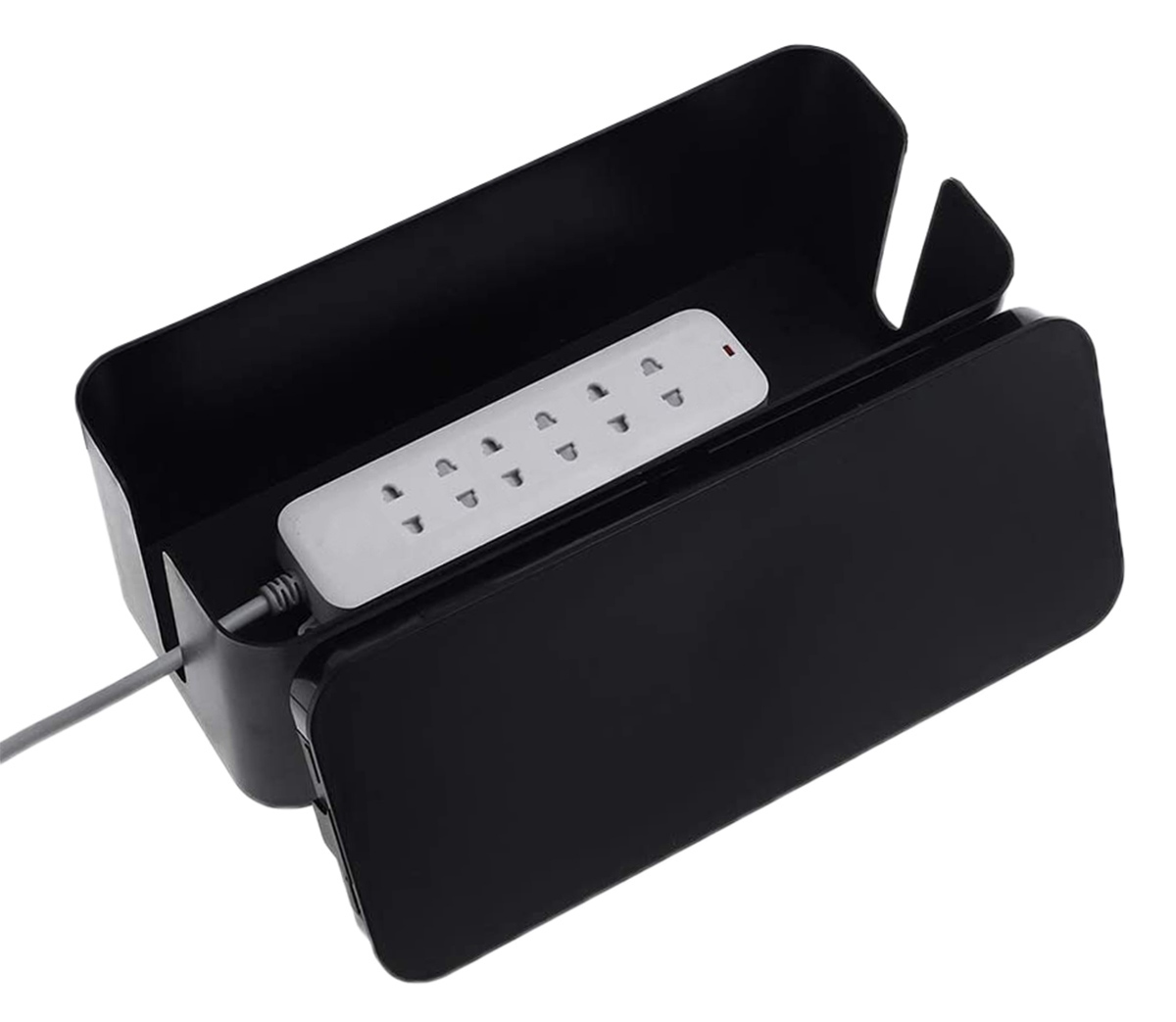 Afbeelding van Stekkerdoos XL - 40.8 x 15.5 x 13.5 CM Stekker Opbergdoos - Stekker Organizer - Anti Stof Stekkerdoos -