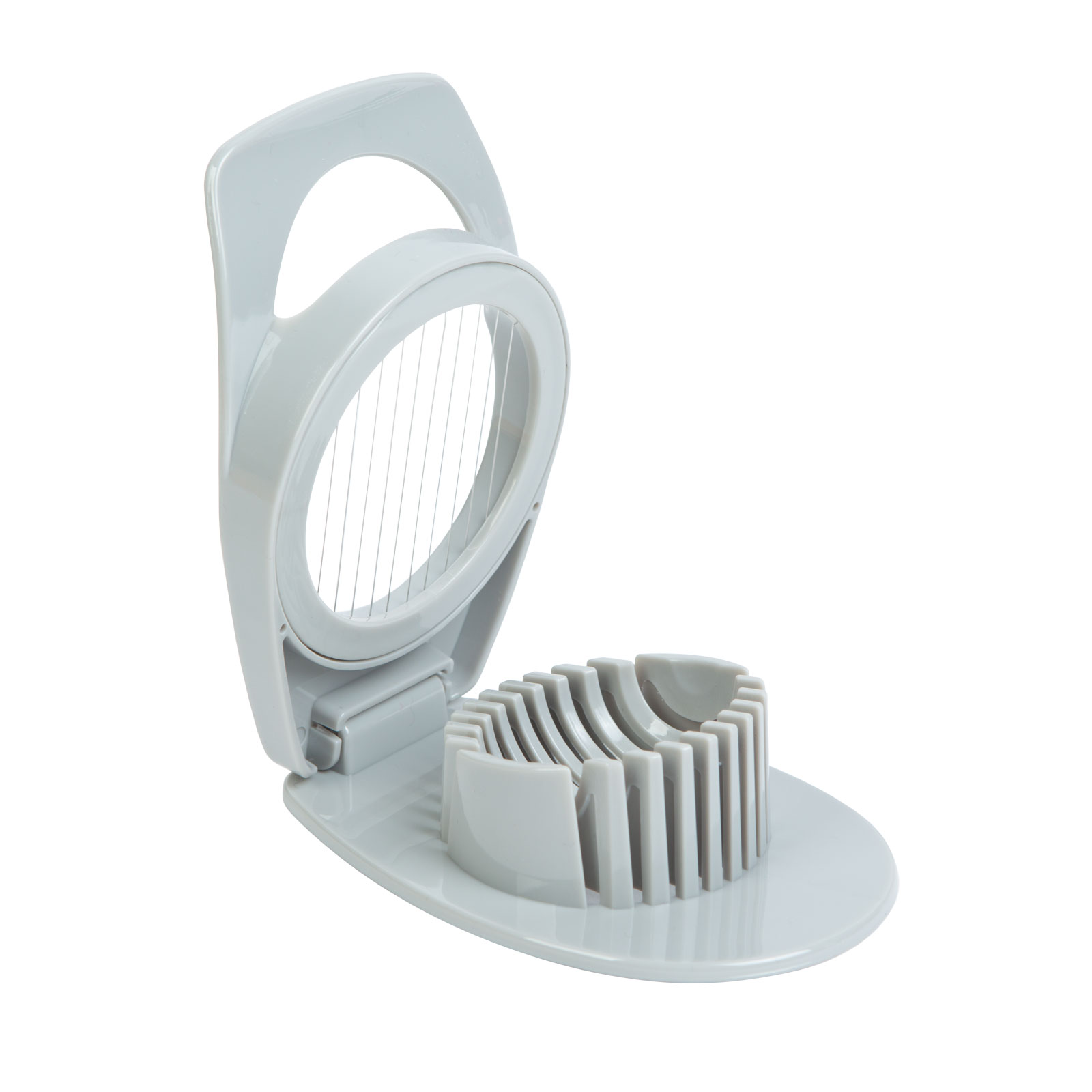 Afbeelding van Bewello - Ei Snijder / Eiersnijder - Vaatwasserbestendig - RVS Draad & BPA vrij - Grijs - Eisnijder