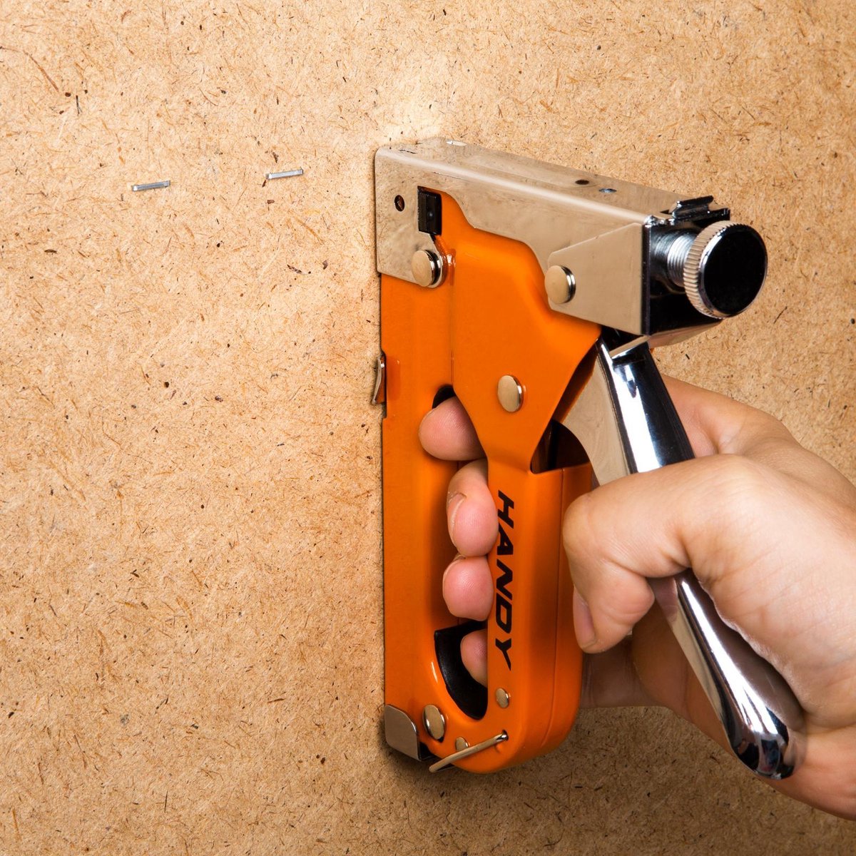 Afbeelding van Handy - Professioneel Nietpistool Tacker in Case - met 1500 nietjes & Opbergkoffer - Nietmachine /