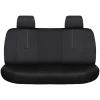 Afbeelding van Universele stoelhoezen auto - Eco Kunst Leer - Zwart - Stoelhoes voor in de auto - Complete set -