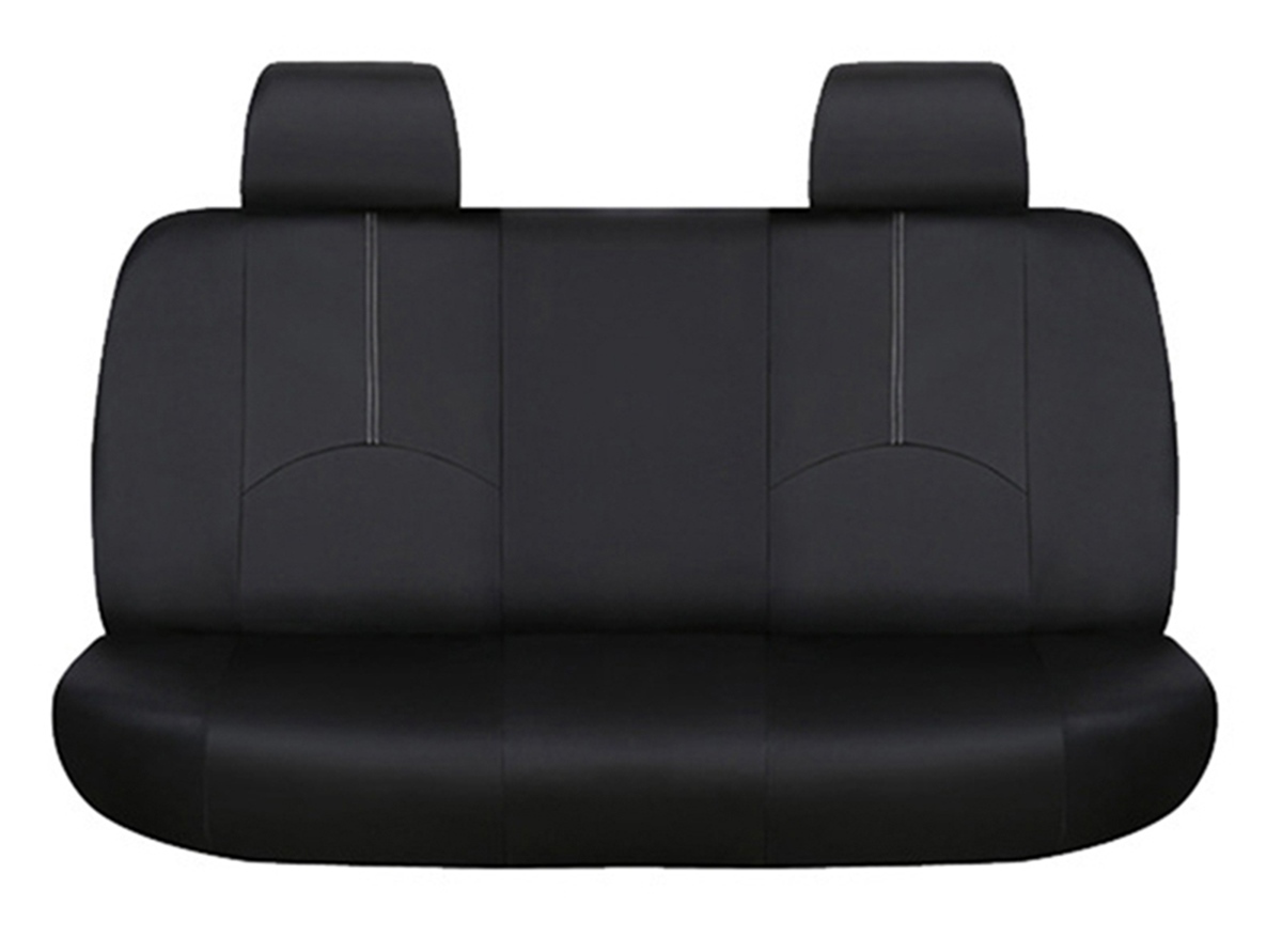 Afbeelding van Universele stoelhoezen auto - Eco Kunst Leer - Zwart - Stoelhoes voor in de auto - Complete set -