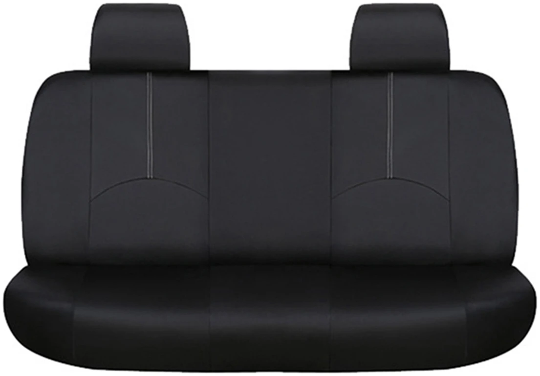 Afbeelding van Universele stoelhoezen auto - Eco Kunst Leer - Zwart - Stoelhoes voor in de auto - Complete set -