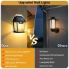 Afbeelding van Landelijke Hangende Tuin Lantaarn met LED Bol lamp Solar - Windlicht op Zonne-Energie - Wandlamp voor Buiten