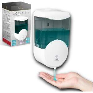 Afbeelding van Vog&Arths - Automatische Zeepdispenser met Sensor - Zeeppompje - Wit / Smoke Transparant - Automatische