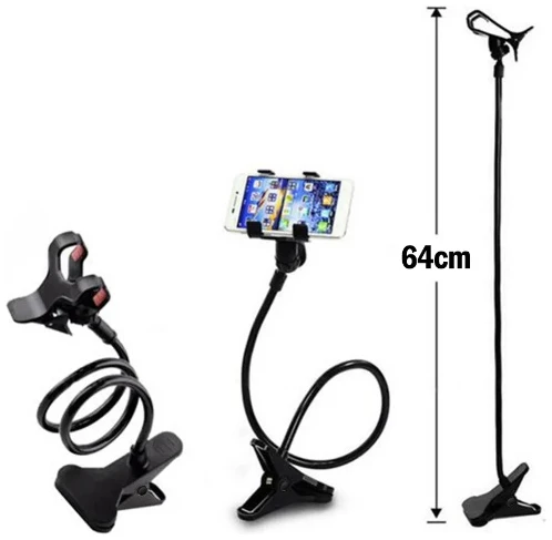 Afbeelding van Flexibele Telefoonhouder met Klem - Flexibele Arm Bed - Flexibel - Telefoon Houder Bureau Tafel - Mobiele