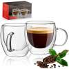 Afbeelding van Vog&Arths Dubbelwandige Espresso Kopjes - 2x 80ML - Glazen voor Espresso met Oor - 9660 a49e 4e31 91f3