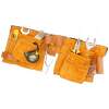 Afbeelding van Gereedschapsriem Leer - 11 vaks - Gereedschapsgordel - ToolPack - Gereedschapsschort - Spijkerschort Dubbel -