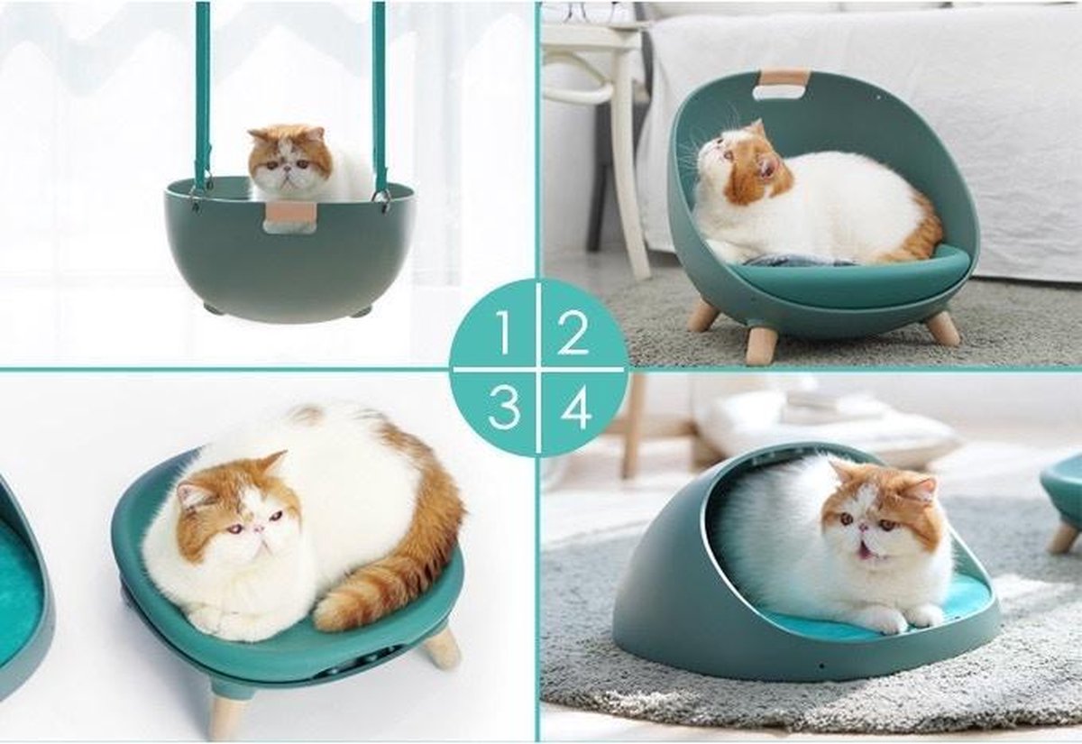 Afbeelding van MS Duku Cat Nest - Kattenmanden - Kattenmand - Comfortabel Kattenbed – Katten Mand - Esthetisch Ontwerp -