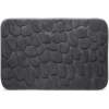 Afbeelding van Kleine Antislip Badmat voor in Badkamer/Toilet/WC - Grijs Antraciet - Steenpatroon - 40x60cm - 9a7a 7d16 44ad