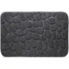 Afbeelding van Kleine Antislip Badmat voor in Badkamer/Toilet/WC - Grijs Antraciet - Steenpatroon - 40x60cm - 9a7a 7d16 44ad
