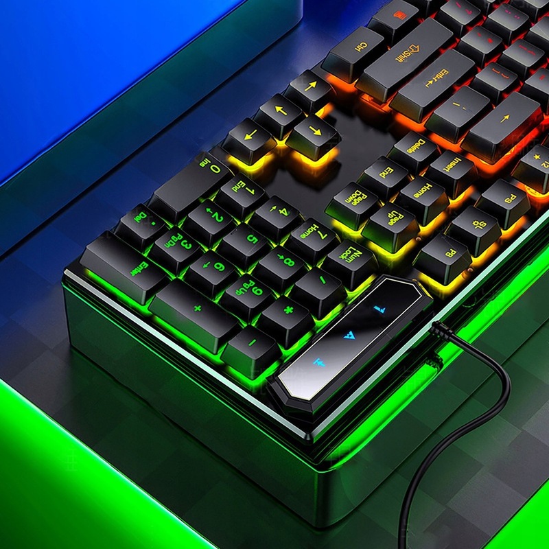 Afbeelding van LDKAI Gaming Toetsenbord met LED Verlichting - Gaming keyboard - Led RGB - QWERTY - Zwart - USB - 9b3e a14d