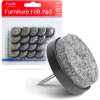Afbeelding van 20x Premium Viltjes Stoelpoten met Spijker - Zwart / Grijs - Anti Kras Meubelvilt voor Meubels - 20 stuks -