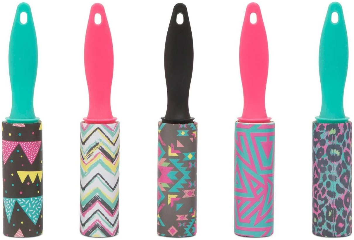 Afbeelding van 5 Kleding rollers - 5 kledingrollers - Mini Kleefrollers - Pluisrollers - Stofroller - Plakroller - 7,5CM