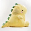 Afbeelding van Kussen Dinosaurus Knuffel - Dino Squish Plushie Kinderkussen - Kind Knuffelkussen Zachte Plush - 40cm - Geel