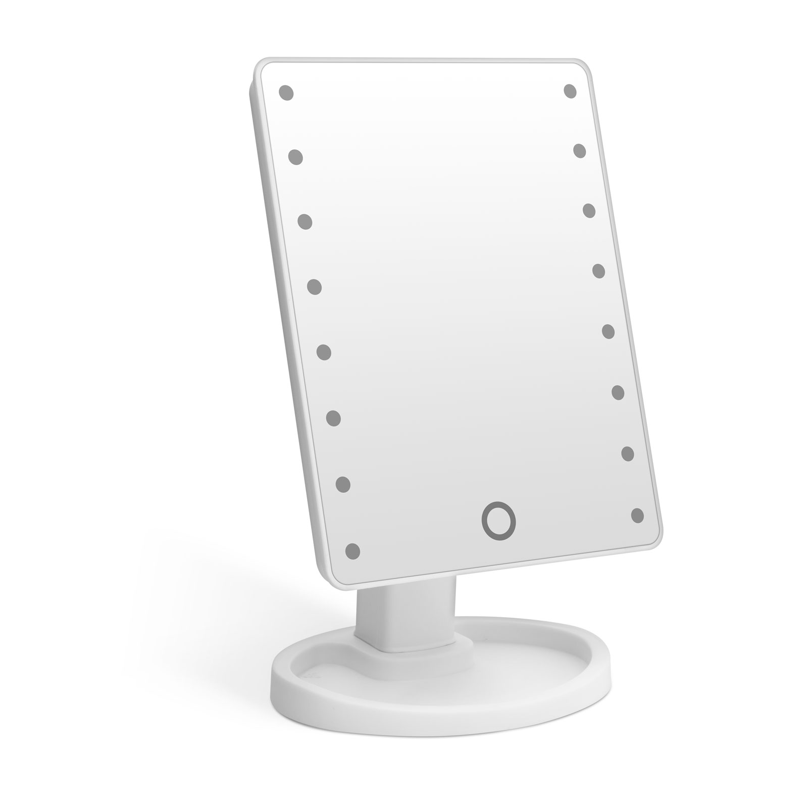 Afbeelding van Make Up Spiegel met LED verlichting – Staande spiegel – Cosmetica / Visagie Spiegel - Scheerspiegel - op