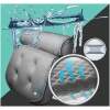 Afbeelding van Luxe Home Spa Badkussen met zuignappen - Extra zacht - Voor Nek en Rug - Kussen voor in Bad - Antislip -