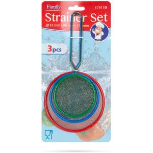 Afbeelding van 3x Zeef - Keukenzeef Set van 3 Maten - Bolzeef – 12cm / 9cm / 8.5cm - 9f1c 4036 46a9 9a11 2edac3c11314