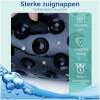Afbeelding van HSXL - Antislipmat - 53x53CM - Incl. Netspons - Antislip Douchemat Zwart met Zuignappen – Anti Slip Douche