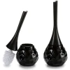 Afbeelding van Zwarte Keramische Design Toiletborstel/WC borstel - Met houder - Uniek design - a33f ea70 43ad 9cf8