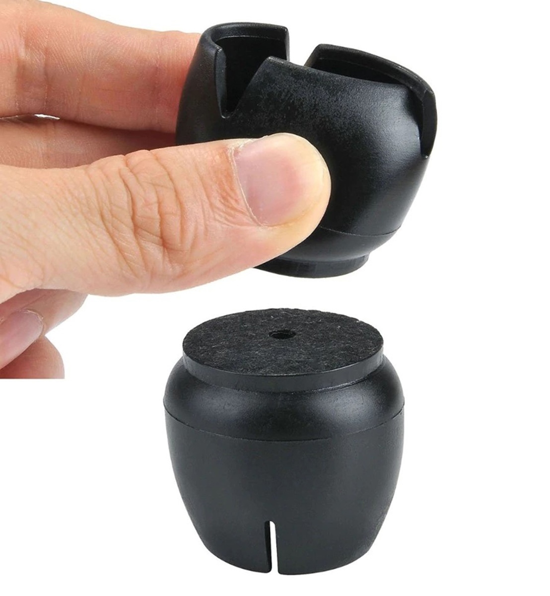 Afbeelding van Stoelpoot Doppen – 12-16mm – met Anti-Kras Vilt – Stoelpoot beschermers - Vloerbescherming –