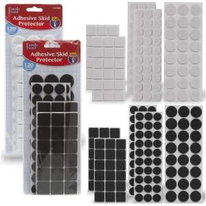 Afbeelding van 240x Premium Viltjes Stoelpoten - Zwart & Wit - Zelfklevend Anti Kras Meubelvilt voor Meubels - 240 stuks