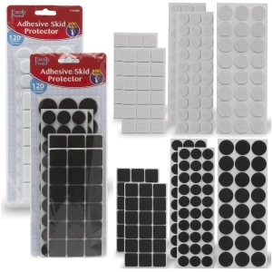 Afbeelding van 240x Premium Viltjes Stoelpoten - Zwart & Wit - Zelfklevend Anti Kras Meubelvilt voor Meubels - 240 stuks