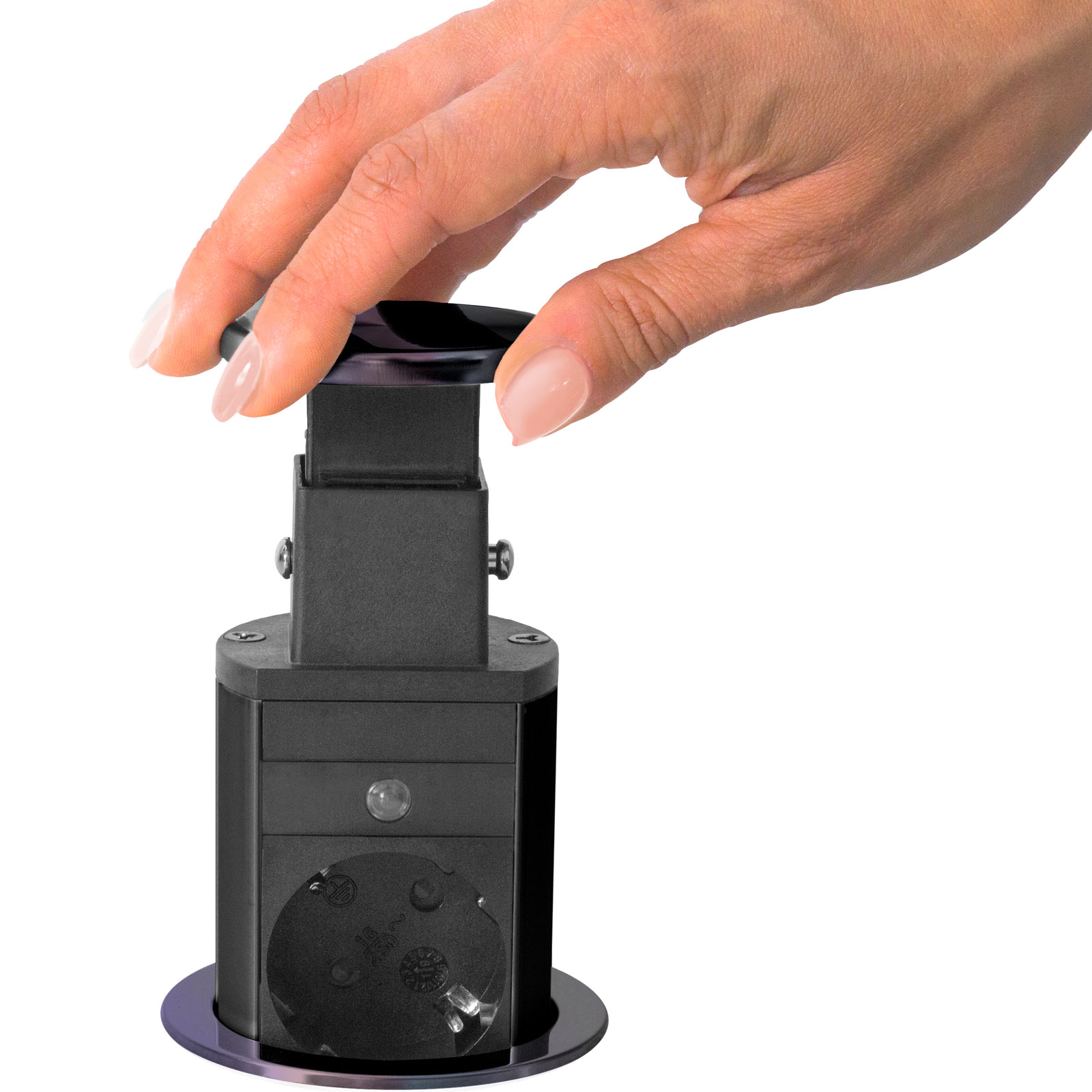 Afbeelding van DELIGHT - Inbouw Pop-Up Tafelblad Stekkerdoos met 3 Stopcontacten - Zwart - a7f1 a35c 4ac8 941a 7303f2c909f6